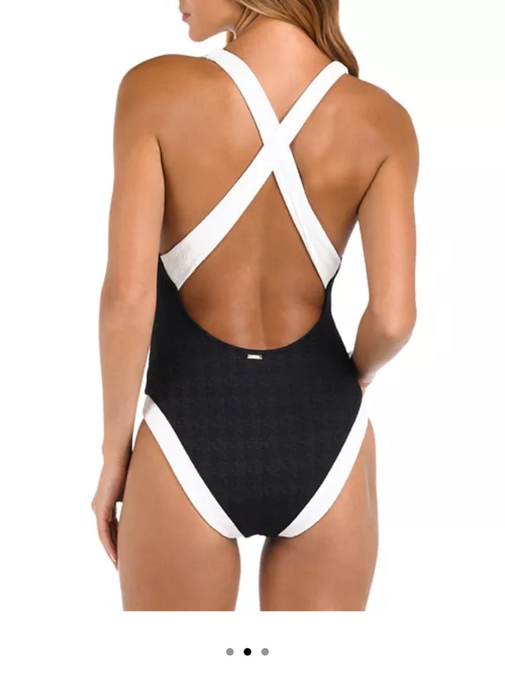L’AGENCE Lisa Color Blocked One Piece Swimsuit XS - Picture 2 of 9
